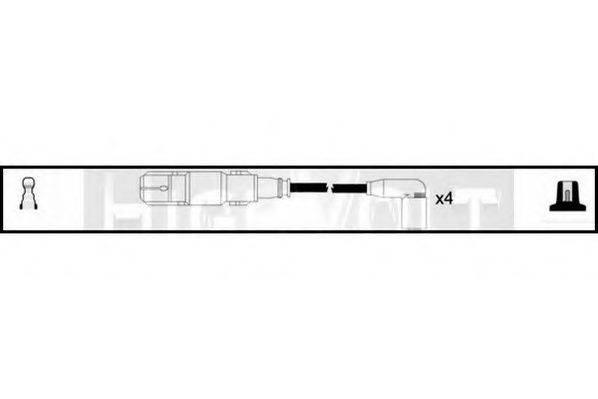 STANDARD OEF613 Комплект дротів запалювання