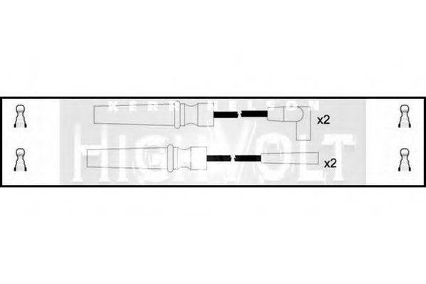 STANDARD OEF524 Комплект дротів запалювання