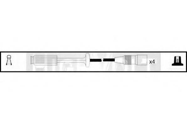 STANDARD OEF817 Комплект дротів запалювання