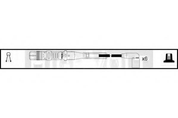 STANDARD OEF806 Комплект дротів запалювання