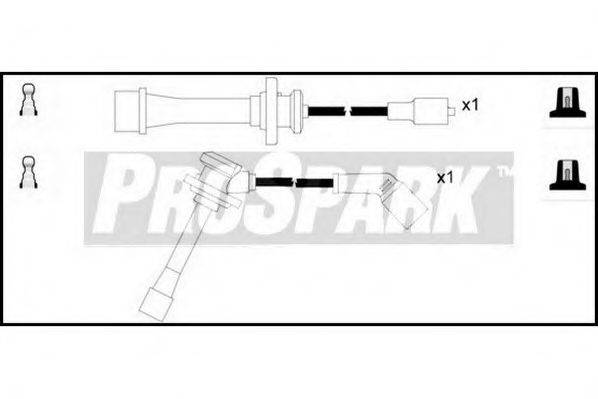 STANDARD OES1289 Комплект дротів запалювання