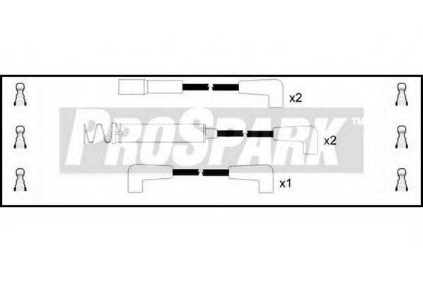 STANDARD OES1303 Комплект дротів запалювання