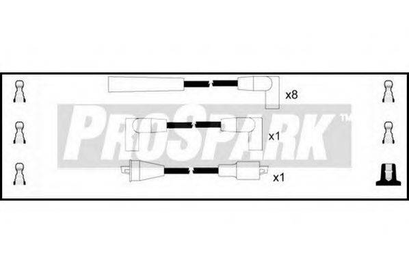 STANDARD OES268 Комплект дротів запалювання