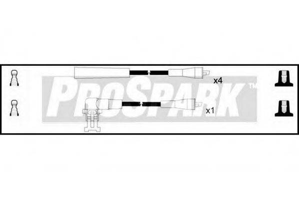 STANDARD OES388 Комплект дротів запалювання