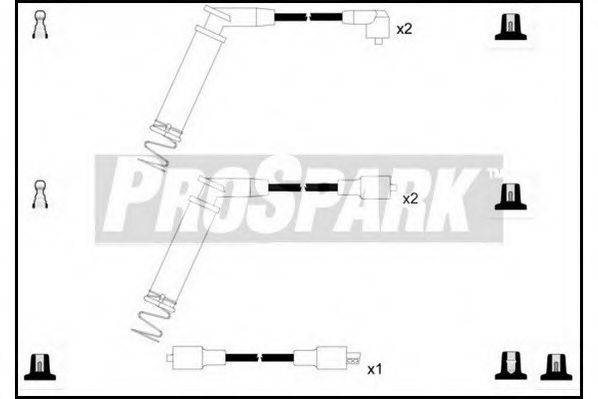 STANDARD OES458 Комплект дротів запалювання