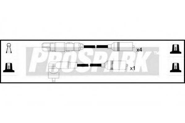 STANDARD OES612 Комплект дротів запалювання