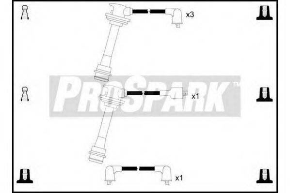 STANDARD OES697 Комплект дротів запалювання