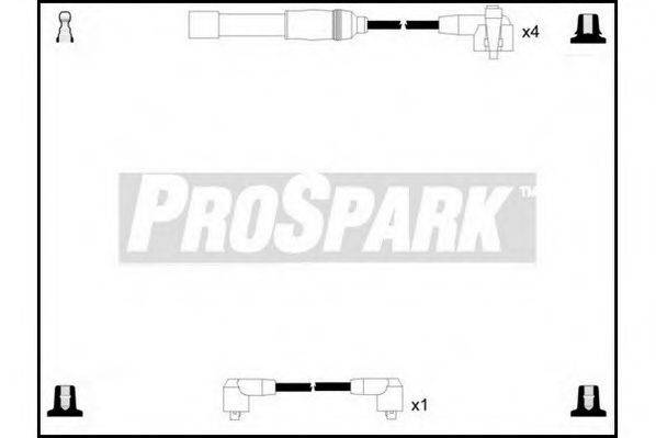 STANDARD OES900 Комплект дротів запалювання