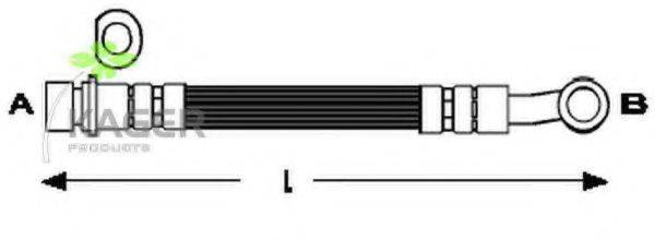 KAGER 380350 Гальмівний шланг