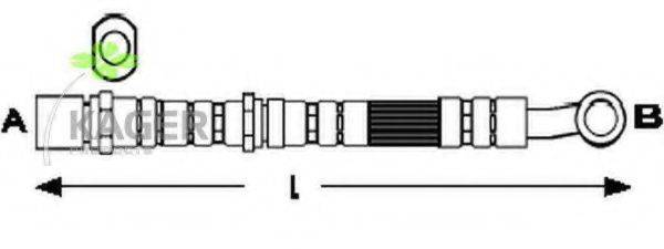 KAGER 380673 Гальмівний шланг