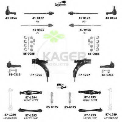 KAGER 800092 Підвіска колеса