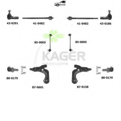 KAGER 800133 Підвіска колеса