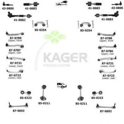 KAGER 800194 Підвіска колеса