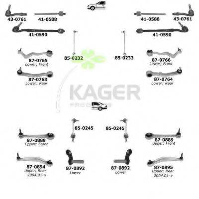 KAGER 800453 Підвіска колеса