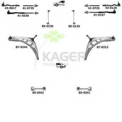 KAGER 800460 Підвіска колеса