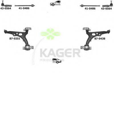 KAGER 800485 Підвіска колеса