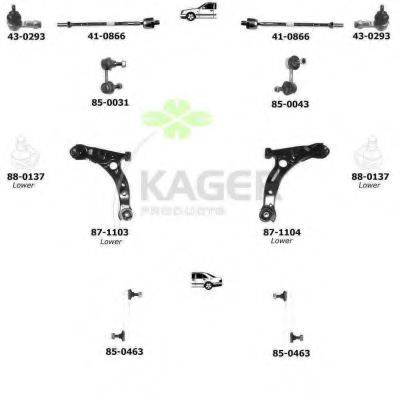 KAGER 800578 Підвіска колеса