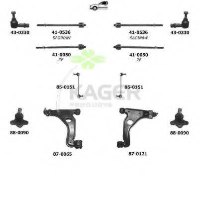 KAGER 800637 Підвіска колеса