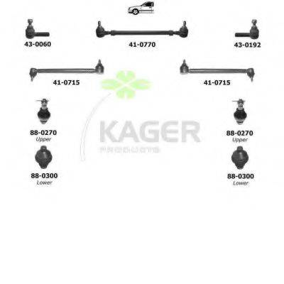 KAGER 800789 Підвіска колеса