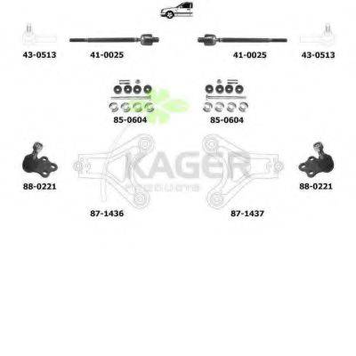 KAGER 801106 Підвіска колеса