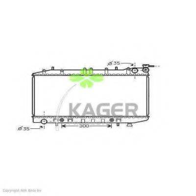 KAGER 310270 Радіатор, охолодження двигуна