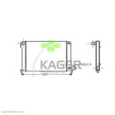 KAGER 310399 Радіатор, охолодження двигуна