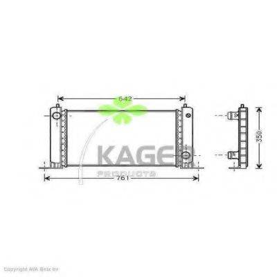 KAGER 310437 Радіатор, охолодження двигуна