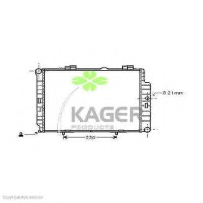 KAGER 310640 Радіатор, охолодження двигуна