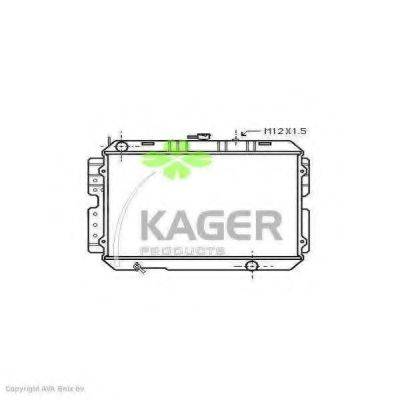 KAGER 310700 Радіатор, охолодження двигуна