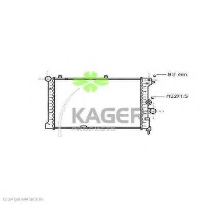 KAGER 310762 Радіатор, охолодження двигуна