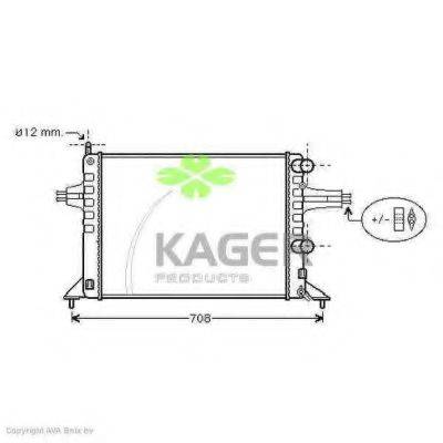 KAGER 310800 Радіатор, охолодження двигуна