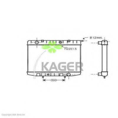 KAGER 310817 Радіатор, охолодження двигуна