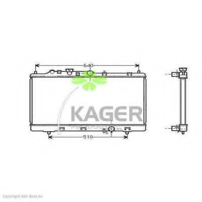 KAGER 311406 Радіатор, охолодження двигуна