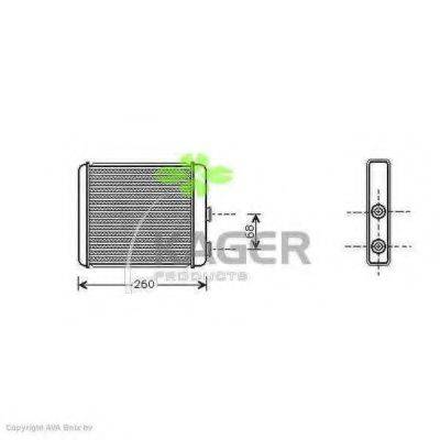 KAGER 320089 Теплообмінник, опалення салону