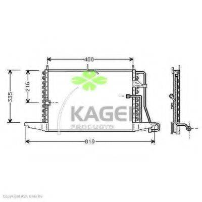 KAGER 945113 Конденсатор, кондиціонер