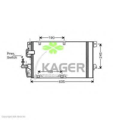 KAGER 945267 Конденсатор, кондиціонер