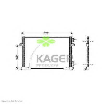 KAGER 945330 Конденсатор, кондиціонер