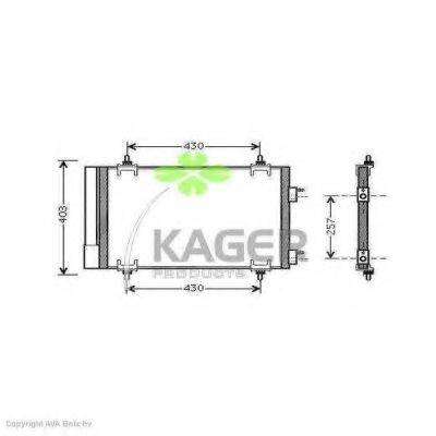 KAGER 945790 Конденсатор, кондиціонер