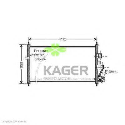 KAGER 945838 Конденсатор, кондиціонер