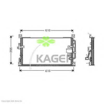 KAGER 946134 Конденсатор, кондиціонер