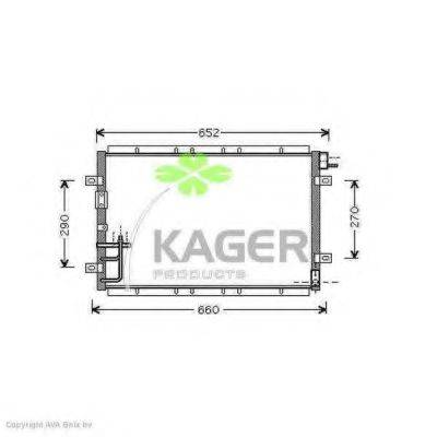 KAGER 946283 Конденсатор, кондиціонер