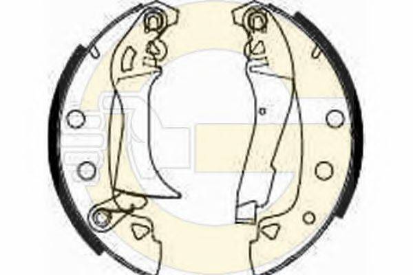 GIRLING 5180373 Комплект гальмівних колодок