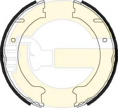 GIRLING 5184471 Комплект гальмівних колодок, стоянкова гальмівна система