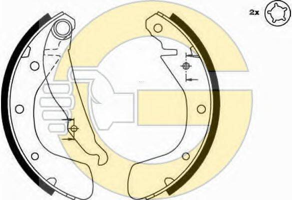GIRLING 5185429 Комплект гальмівних колодок