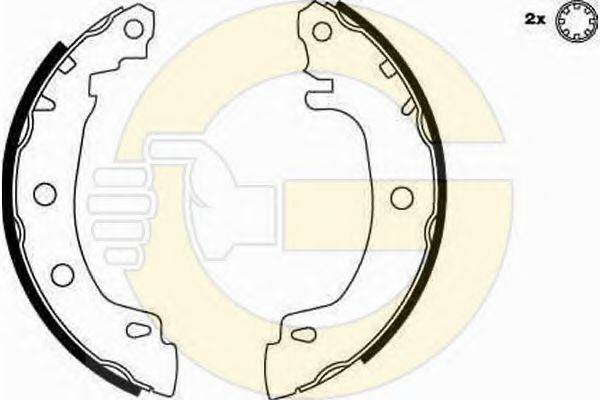 GIRLING 5186163 Комплект гальмівних колодок