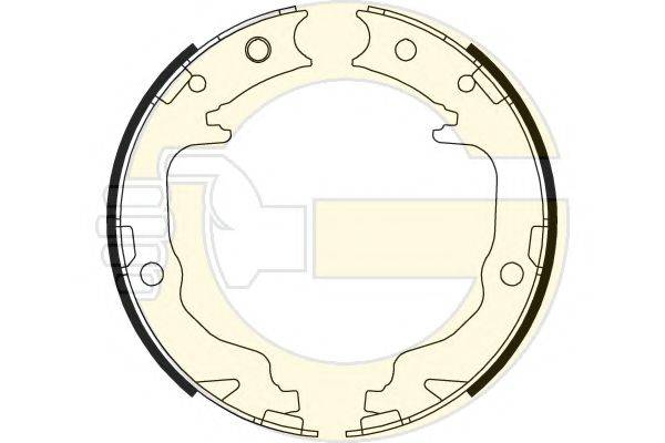 GIRLING 5188049 Комплект гальмівних колодок, стоянкова гальмівна система