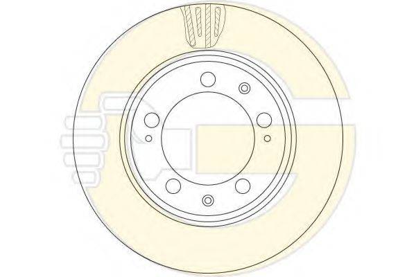 GIRLING 6064845 гальмівний диск