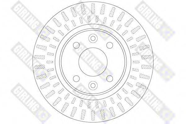 GIRLING 6065341 гальмівний диск
