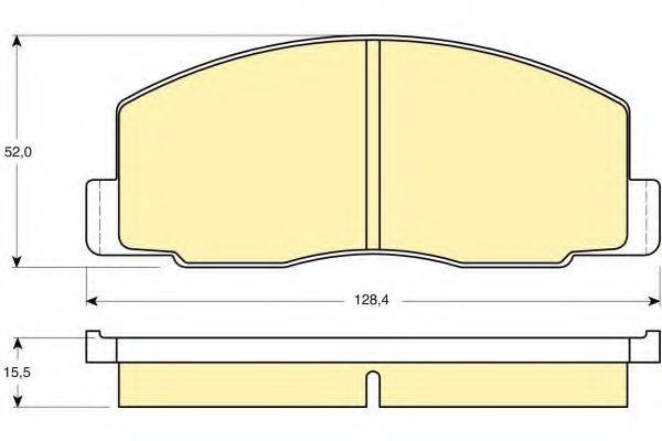 GIRLING 6103889 Комплект гальмівних колодок, дискове гальмо