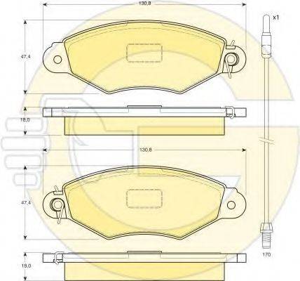 GIRLING 6410844 Комплект гальм, дисковий гальмівний механізм